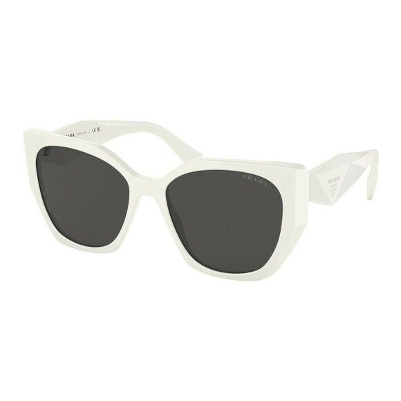 NEW PRADA SQUARE PR19ZS 1425S0 SUNGLASSES PR 19ZS PRADA WHITE SPR 19Z EYEWEAR